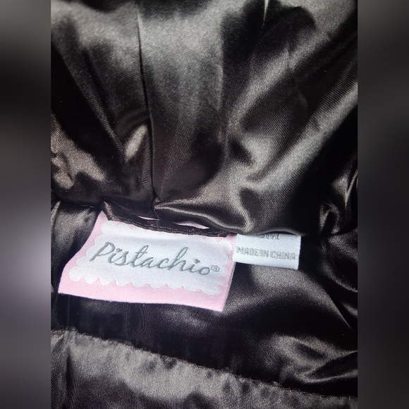 Pistachio Brand Cheetah Print Faux Baby Coat With Hood Size 6M - Picture 5 of 7